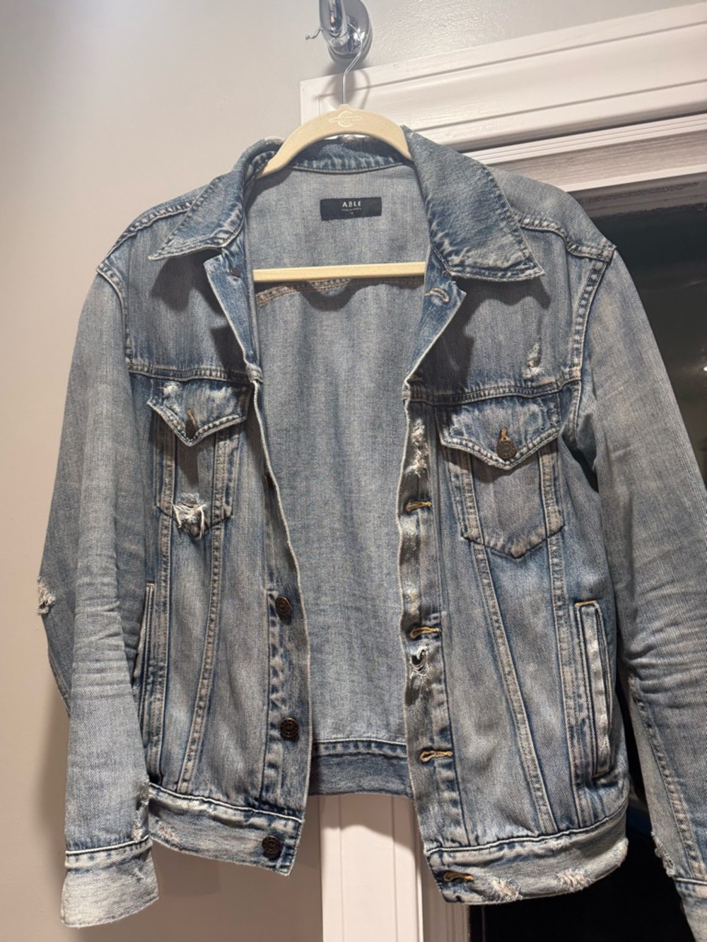 Able merely Light Blue Denim Jacket